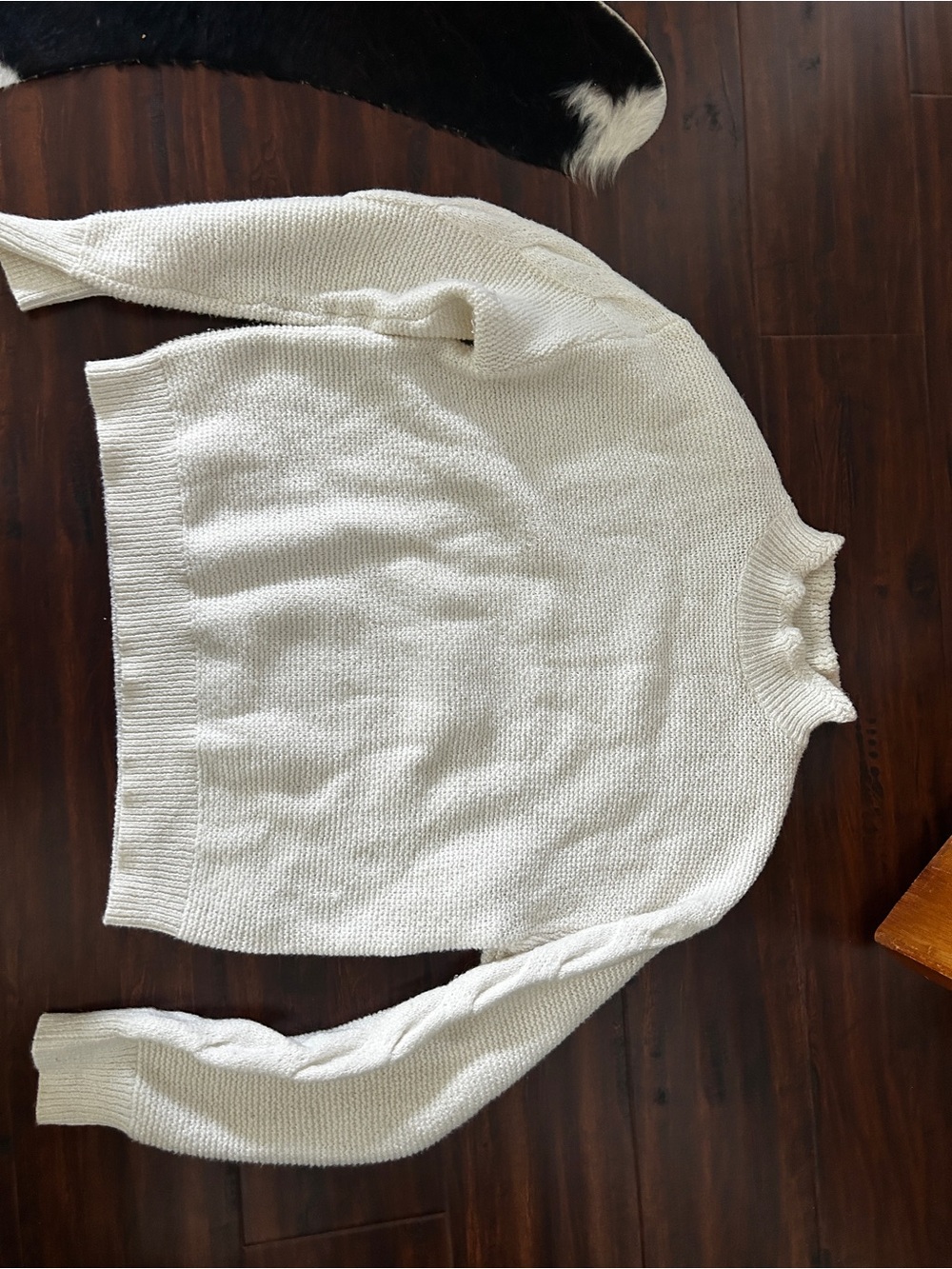 J. Crew White Cowl Neck Knit Sweater